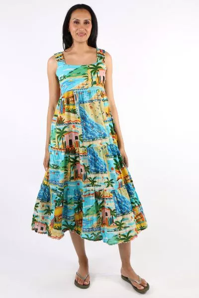 Lula Life Caleta Sundress In Print