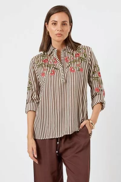 Lula Soul Ontario Shirt In Espresso