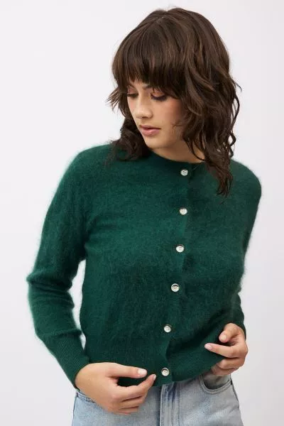 Mia Fratino Sierra Cardigan In Forest