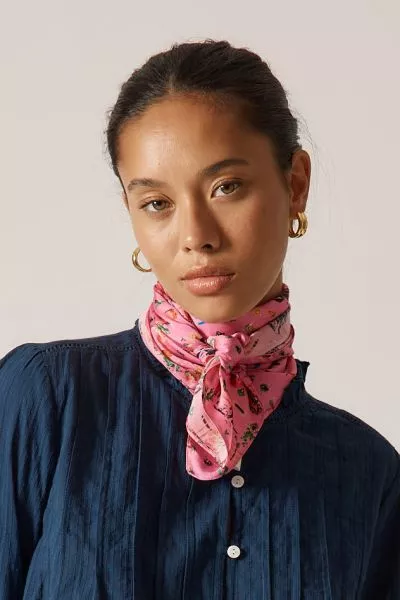 Rubyyaya Howdy Scarf In Pink