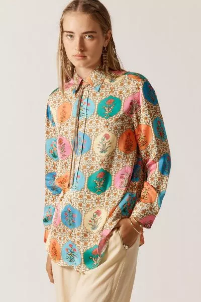 Rubyyaya Marigold Shirt In Multi