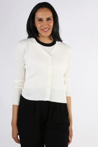 Two By Two Mia Cardigan In Ivory