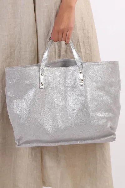 Unisa ZSand Tote Bag In Silver