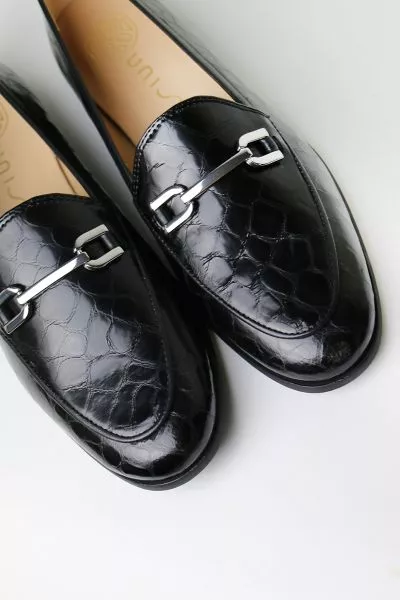 Unisa Dalcy Sul Loafer in Black