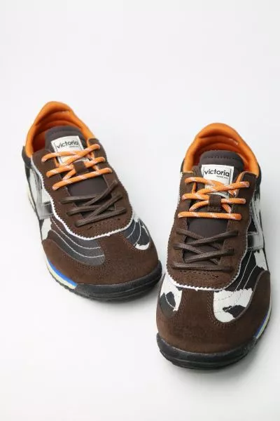 Victoria Saturn Animal Sneaker in Chocolate