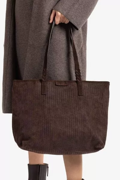 Unisa Zpaulin Bag In Chocolate