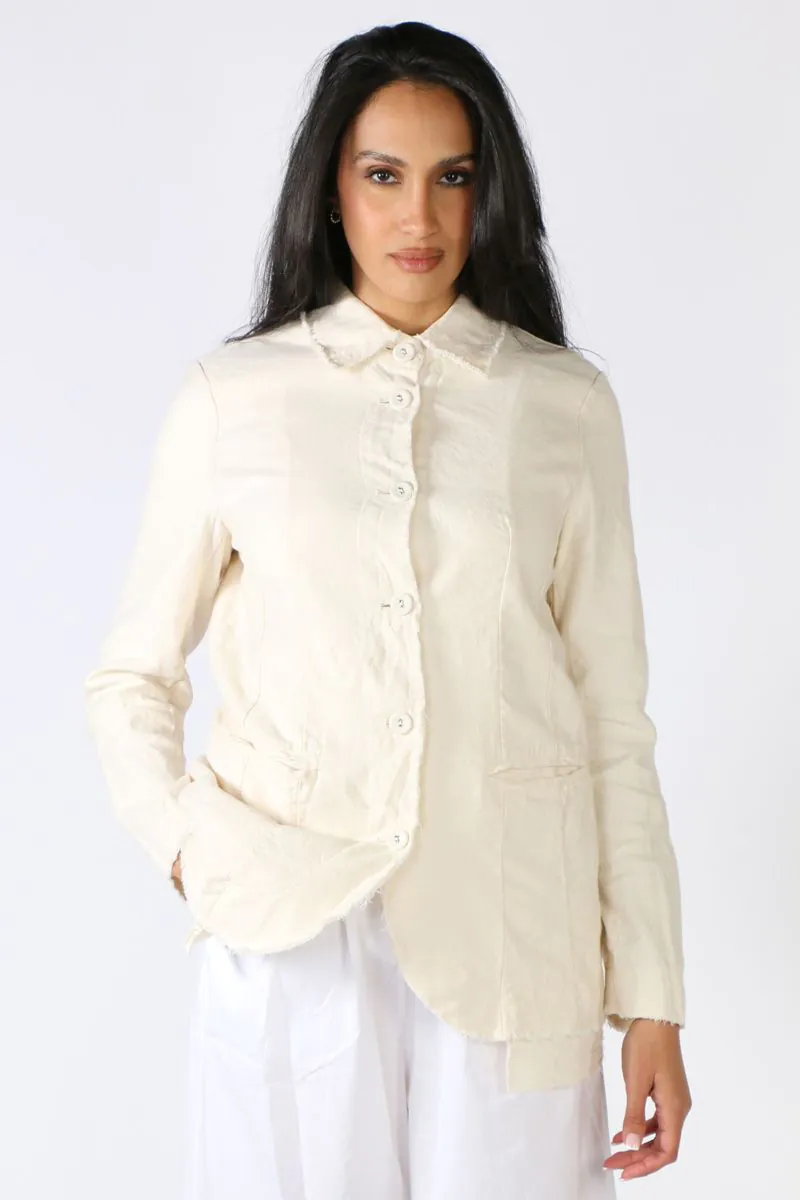 Reads Online Amici Raw Edge Jacket In Cream