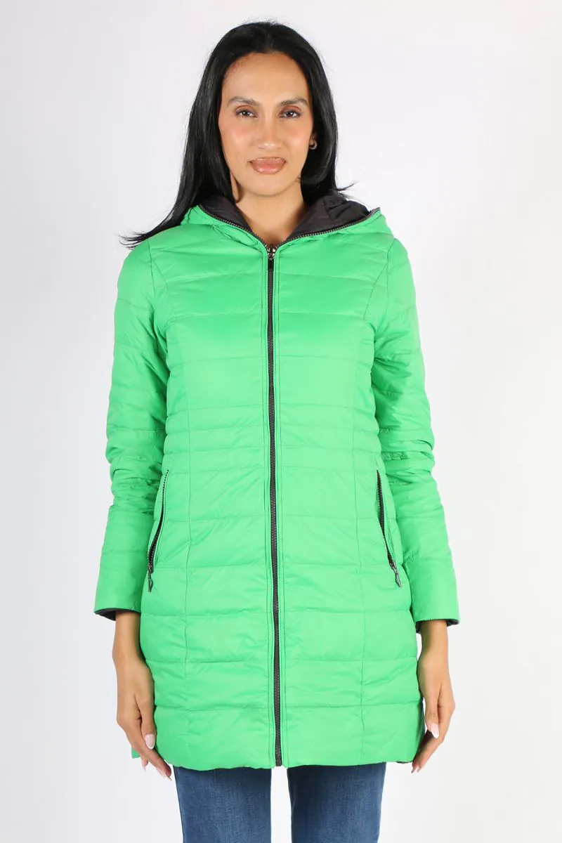 Reversible down coat store