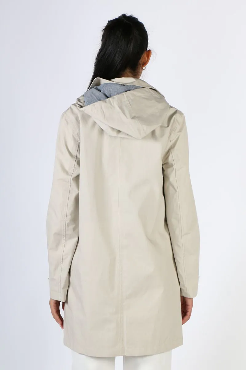 Seasalt Cloudburst Macintosh Everyday Hooded Coat In Driftwood