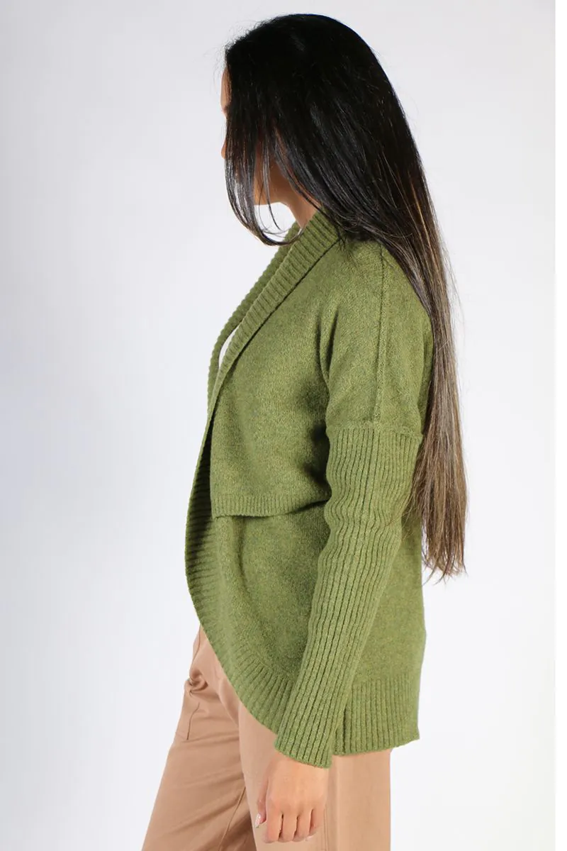 Long cosy cardigan top