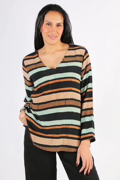 Anupamaa Ladder Amore Top In Stripe