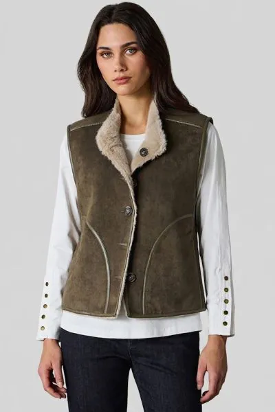 Lania Aspen Vest In Khaki