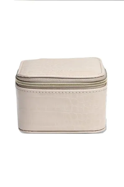 Beau Jewel Box By Louenhide In Croc Putty