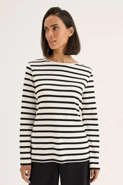 Yarra Trail Boardwalk Tee In Stripe