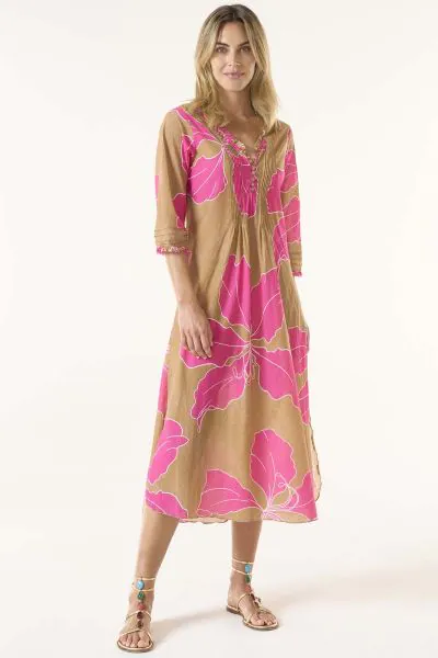 long relaxed cotton dress. Shop OneSeason at Reads Online