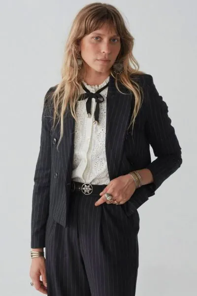 Maison Hotel Catherine Jacket In Stripe