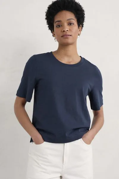Seasalt Copseland Tee In Navy