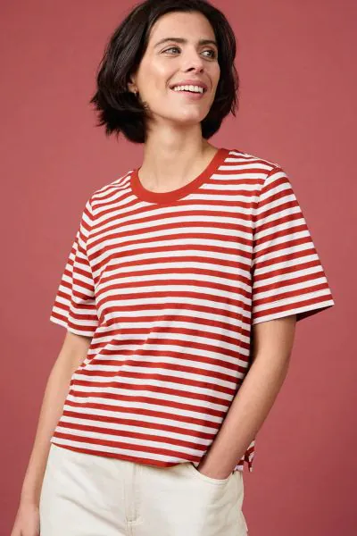 Seasalt Copseland Tee In Dark Cinnamon