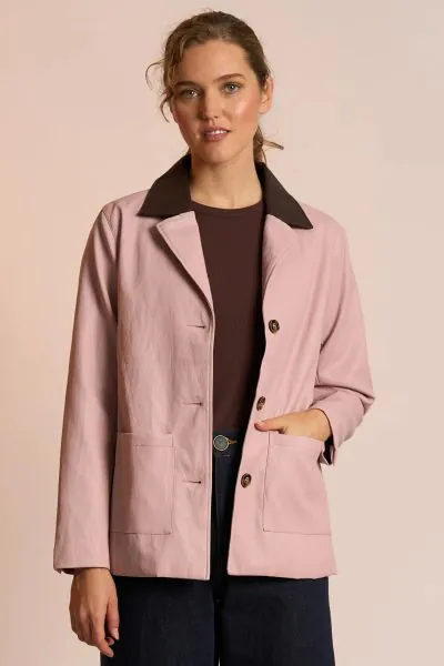 Neris Colour Block Didi Jacket In Pink