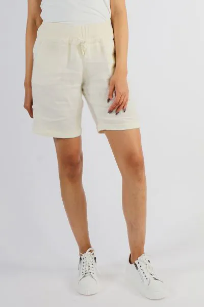DS Athens Drawstring Shorts In Vanilla