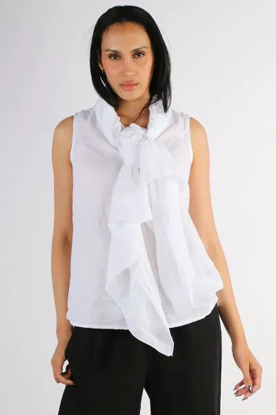 DS Athens Wrap Scarf In White