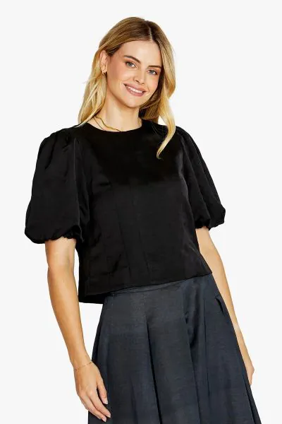 Ping Pong Ellie Top In Black