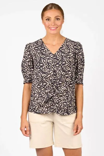 Knewe Fizz Top In Print