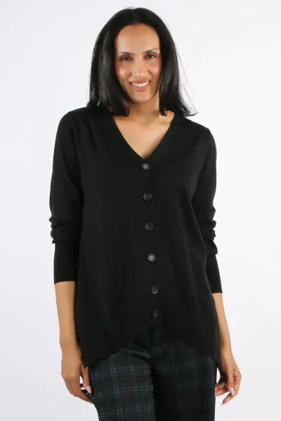 A staple in your wardrobe for the season. In 100% Merino wool, this A line cardigan has a V neck and full sleeves. Style this Good Odds Cardigan over dresses and separates keeping you in style and warm. FO8472.
