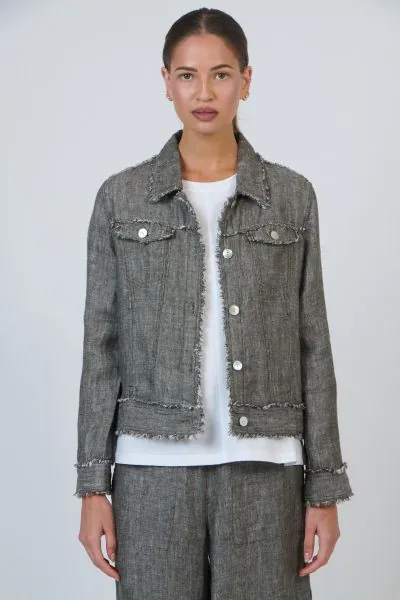 Naturals Double Pocket Jacket In Tarragon