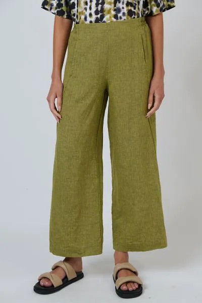 Naturals Wide Palazzo Pant In Balsam