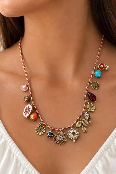 Palace De Soleil Gri Gri Necklace In Multi