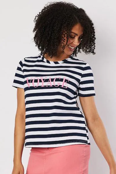 Gordon Smith Navy Stripe Voyage Tee