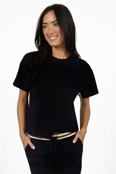 Humidity Mosh Top In Black