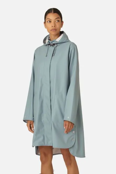 Ilse Jacobsen A Line Raincoat In Cloud
