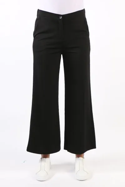 Funky Staff Wide Leg Trouser In Black
