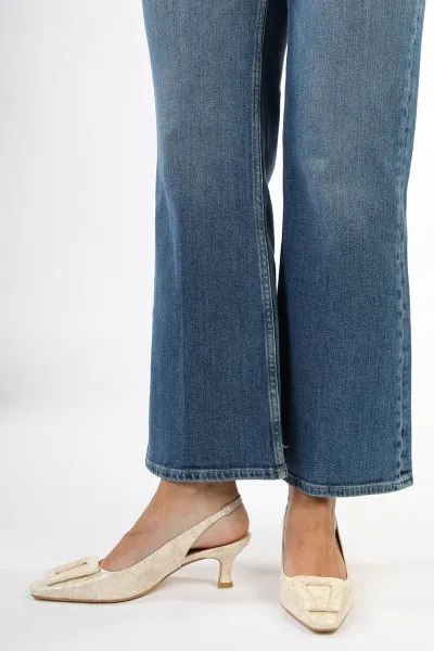 Slingback Marfil Heels By Zinda In Stone