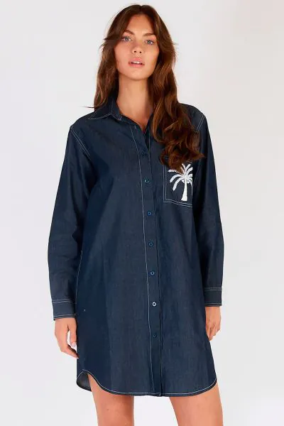 Itami Marseille Dress In Denim