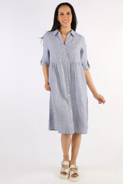Mini Check Dress By Jump In Blue