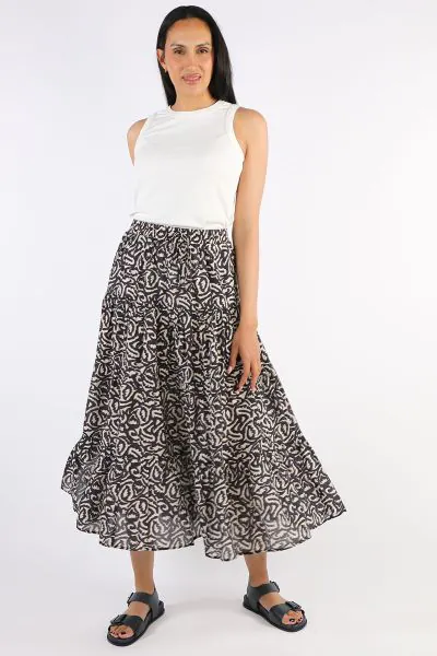 Knewe Kaia Maxi Skirt In Print