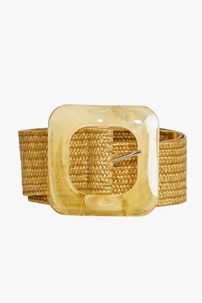 Ping Pong Lilli Stretch Resin Belt in Natural