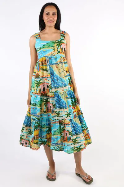 Lula Life Caleta Sundress In Print
