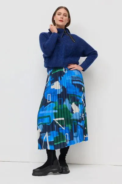 Marco Polo Stella Skies Skirt In Print
