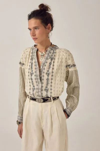 Maison Hotel Noemi Ash Shirt In White