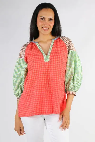 Mandalay Harry Picnic Top In Multi
