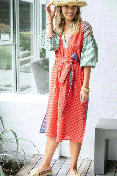Mandalay Harry Picnic Dress In Multi