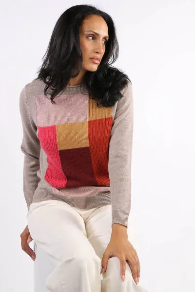 Mansted Corinth Jumper In Mushroom