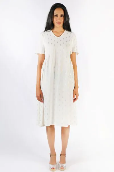 Masai Nen Dress In Cream