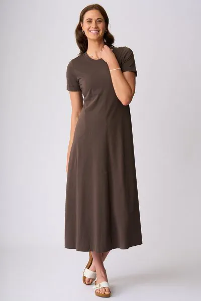 Charlie Jane Nevis Maxi Dress In Chocolate