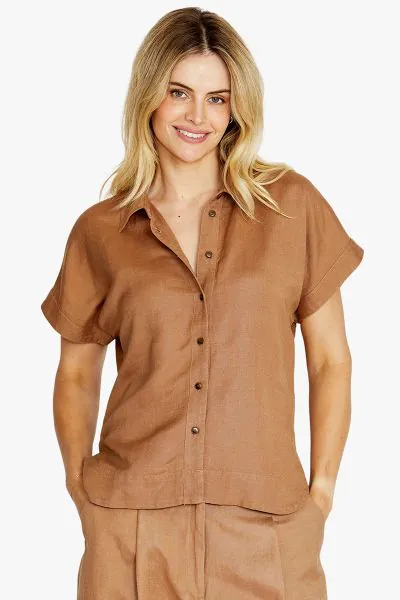 Ping Pong Remi Slouched Shirt In Desert