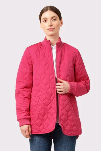Ilse Jacobsen Quilt Padded Jacket In Magenta